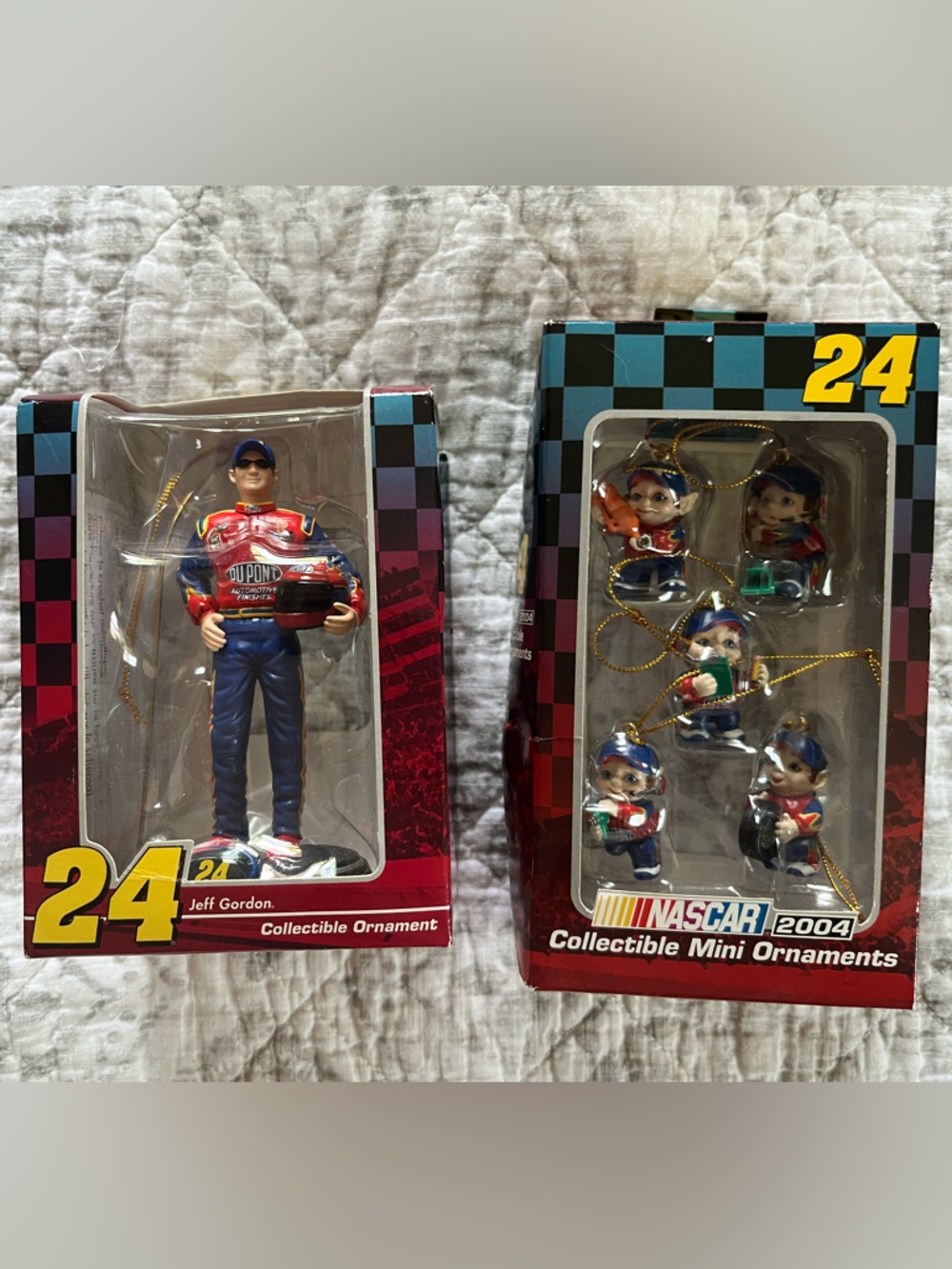 Jeff Gordon 24 Nascar Collectible Holiday Christmas Ornaments 2004 New in Box